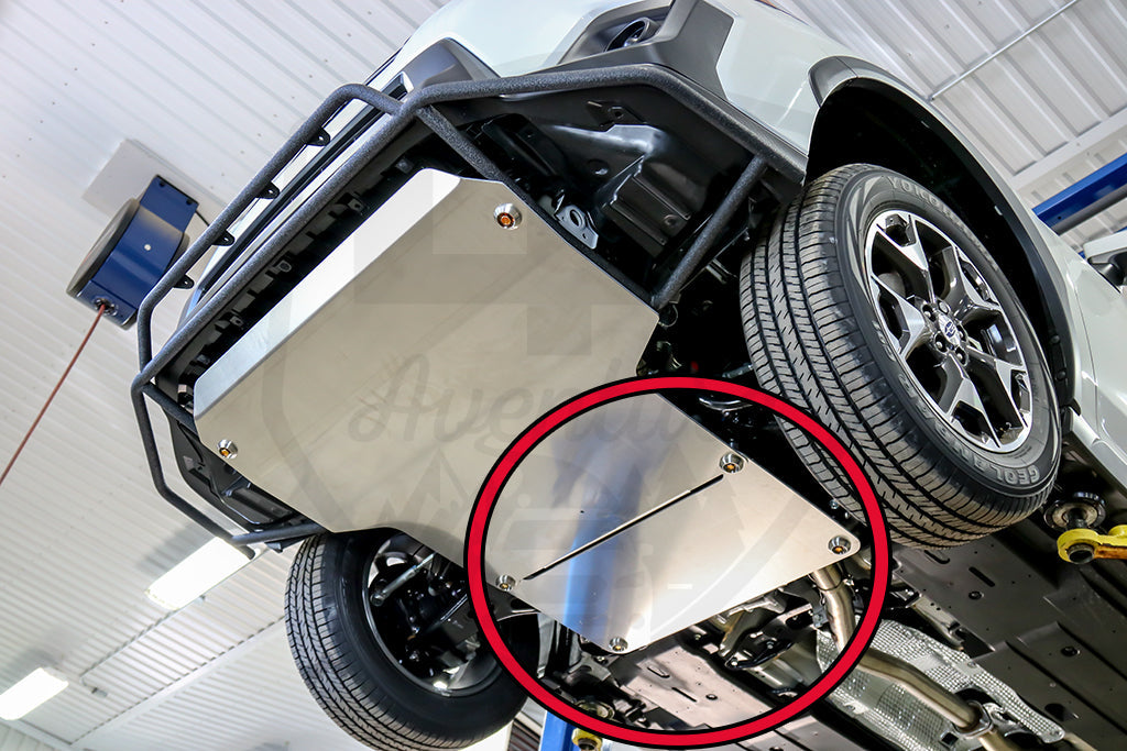 LP Aventure rear skid plate for CVT transmission - Subaru
