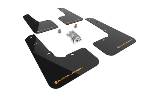 2022+ Subaru Outback Wilderness Black Mud Flap - Wild Orange Logo